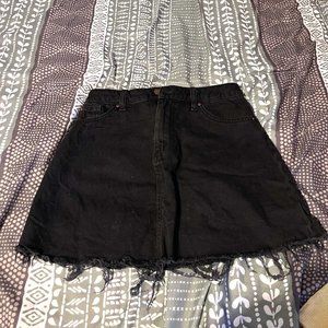 Black Denim Shirt - Size 2